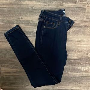 old navy | dark wash mid-rise rockstar super skinny jeans